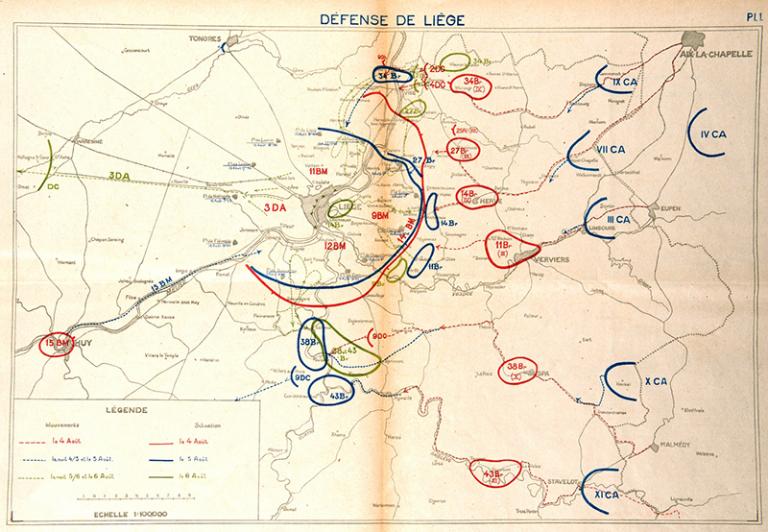 Les combats autour de Liège