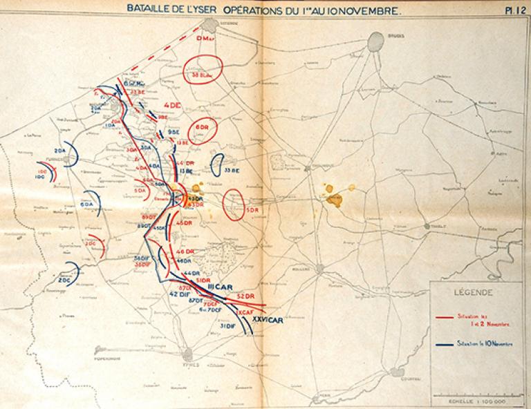 The fighting near the Yser The fighting near the Yser